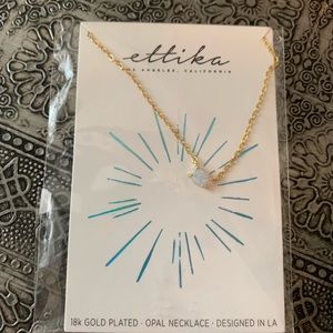 18k gold Ettika opal necklace